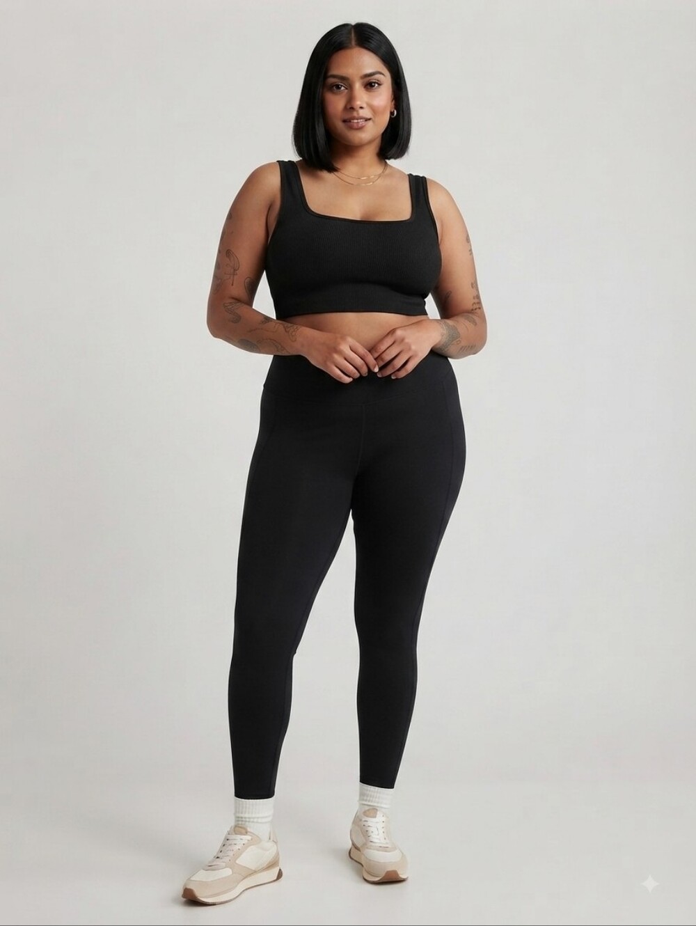 Madewell Women's MWL Form High-Rise 25" Leggings Size XXL #MC196 Black Plus Size